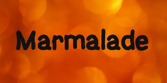 Marmalade font