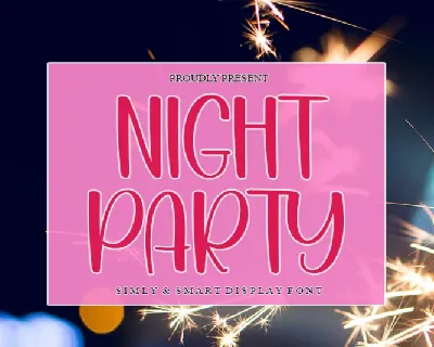 Night Party Typeface font