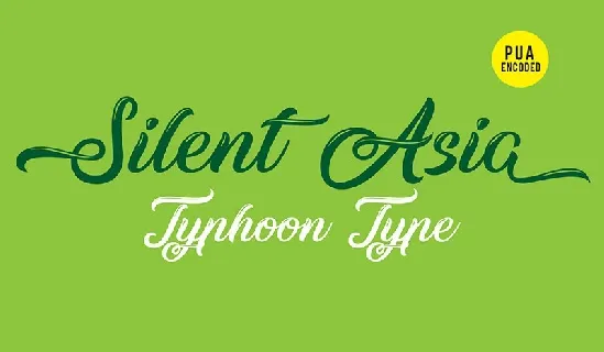 Silent Asia font