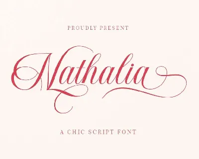 Nathalia font