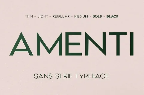 Amenti font