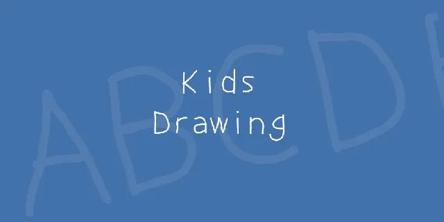 Kids Drawing font
