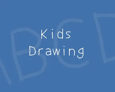 Kids Drawing font