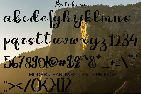 BUTAKORA font