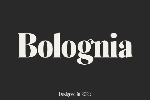 Bolognia Demo font