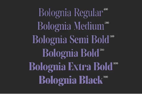 Bolognia Demo font