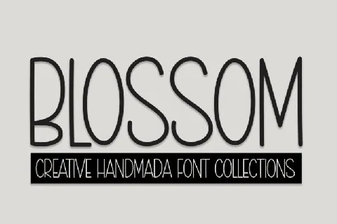 Blossom Display font