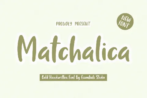 Matchalica font