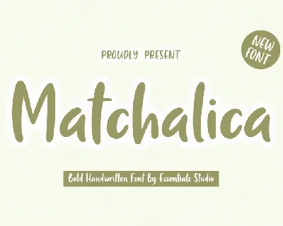 Matchalica font