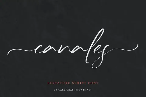 Canales Script font