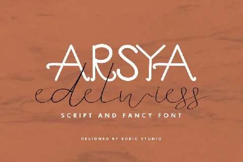 Arsya Edelwiess Duo font