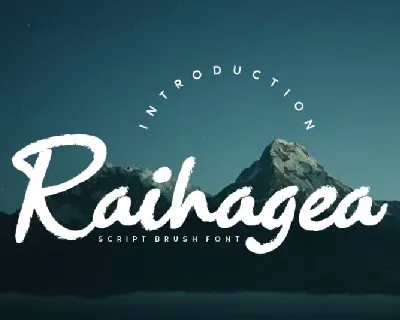 Raihagea Brush Script font