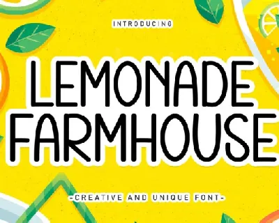 Lemonade Farmhouse Display font