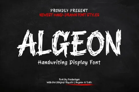 Algeon font