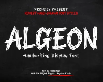 Algeon font