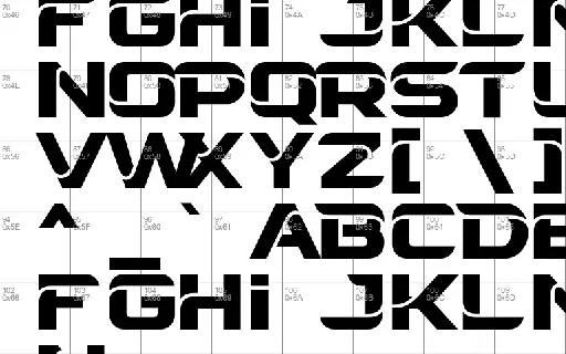 Zaptron font