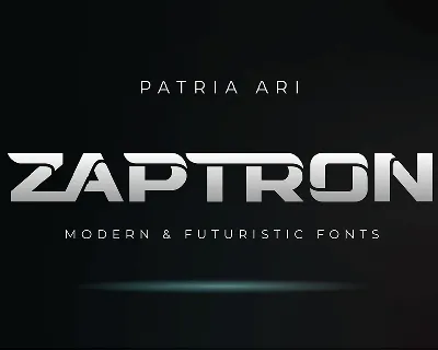 Zaptron font
