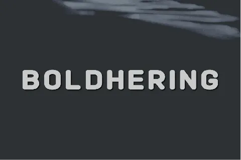 Boldhering font