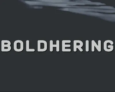 Boldhering font