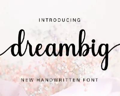 Dreambig font