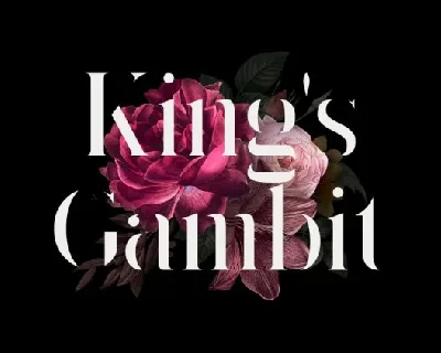 Kings Gambit Serif font