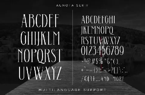 Aunofa Serif font