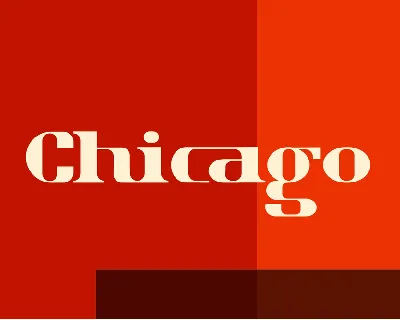 Chicago Retro font