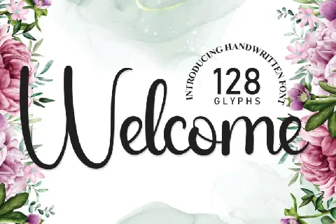 Welcome Script font