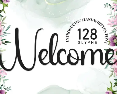 Welcome Script font