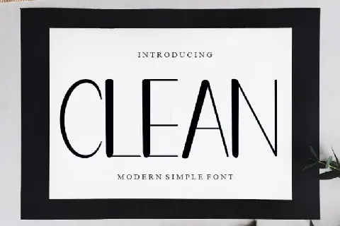 Clean font