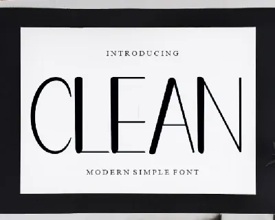 Clean font