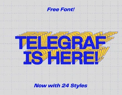 Telegraf Family font