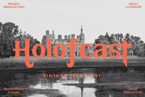 Holofcast Display font