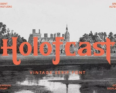 Holofcast Display font