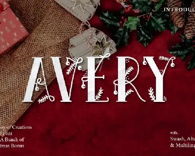 Avery Display font