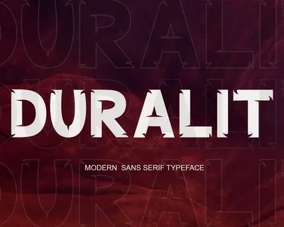 DURALIT font