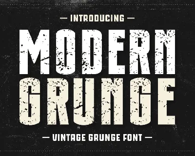 Modern Grunge font