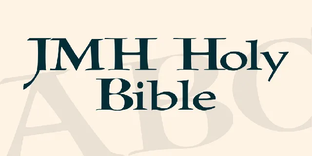 JMH Holy Bible font