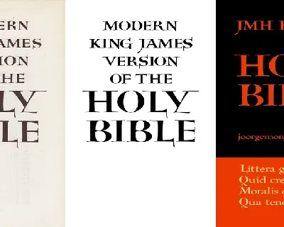 JMH Holy Bible font
