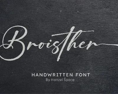 Broisther font