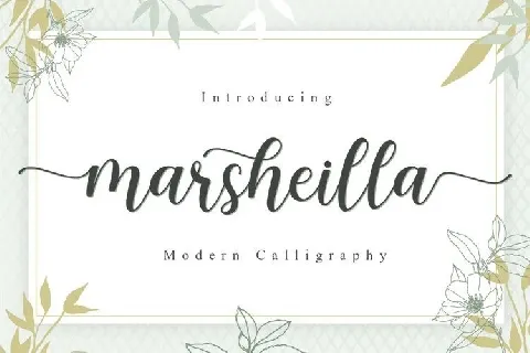 Marsheilla Modern Calligraphy font