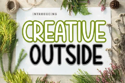 Creative Outside Display font