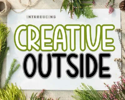 Creative Outside Display font