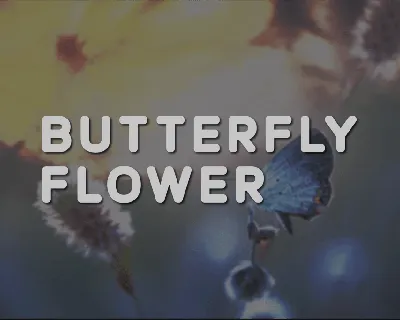 Butterfly Flower font