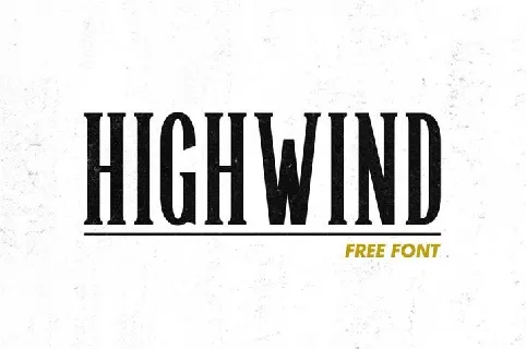 Highwind Typeface font