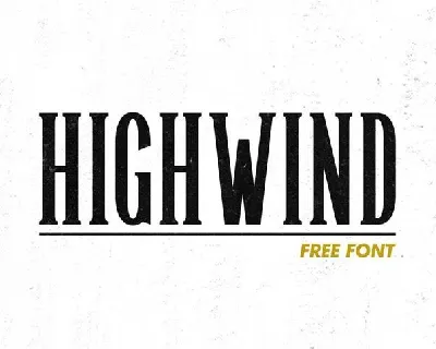Highwind Typeface font