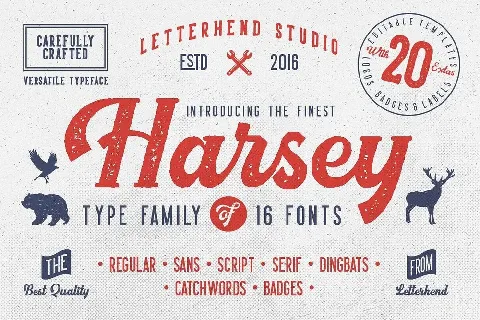 Harsey Typeface Free font