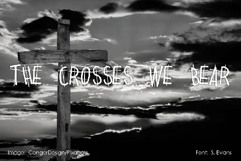 The Crosses We Bear font