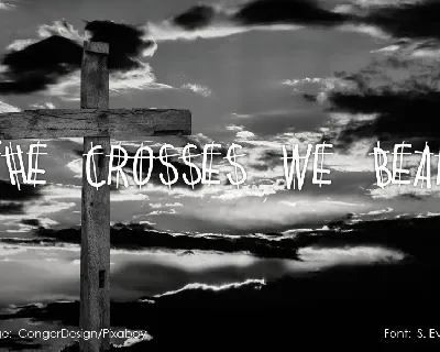 The Crosses We Bear font