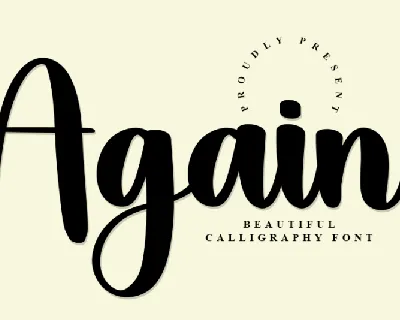 Again Typeface font